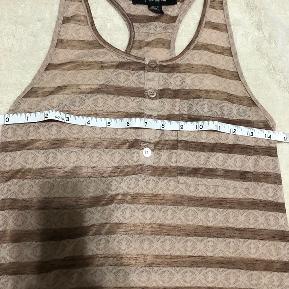 Tela UO Striped Lace Racerback Tank Top - Picture 7 of 7